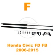 โช้คฝากระโปรง หน้า Honda Civic FD FB (2006-2015) สินค้าตรงรุ่น ไม่ต้องเจาะ ของแต่ง ติดตั้งเองได้ OEM