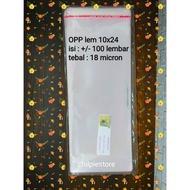 OPP 10x24 18 micron thick OPP plastic glue/ 10x24 cm OPP/ 10x24