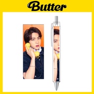 [New Style Ready Stock] BTS BTS New Album butter Ballpoint Pen Oily Pen Automatic Pen Peripheral
