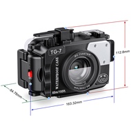 Seafrogs Waterproof Camera Housing Case for Olympus TG-7 (60m/195ft) - Diving & Snorkeling Underwate