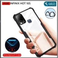 Case INFINIX HOT 10S Soft Hard Fusion Tpu HD Casing Transparan