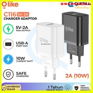 [HWARTZ] Olike C116 USB-A Adapter Charger 10W 5V-2A Safe Charging Adapter Head 5V 2A 10W Fast Chargi