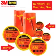 3M Scotch 530 Cellulose Adhesive Tape 12mm x 25m 18mm x 25m 24mm x 25m 12mm x 66m 18mm x 66m 24mm x 