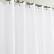 Plain Color Shower Curtain White Thickened Waterproof Shower Curtain Partition Curtain Hotel Polyest