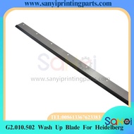 605*46*0.5mm 7 Holes G2.010.502 Heidelberg SM52 Wash Up Blades For Printing Machine Parts