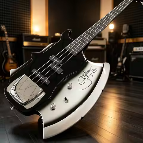 Electric Guitar Right-handed Axe Bass 4-string bass Guitar Chrome Hardware Electric Bass Guitars Fre