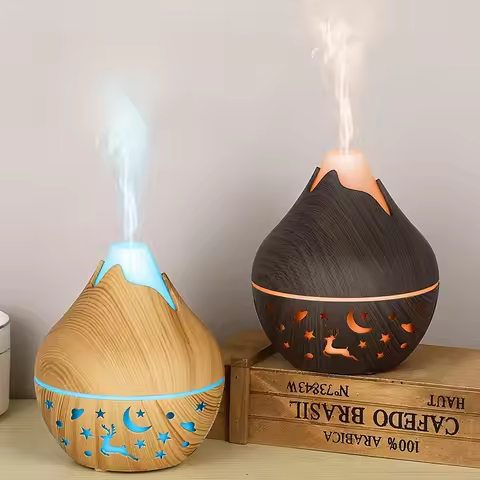 Multi-Functional Humidifier 200ML USB Powered Aromatherapy Essential Oil Diffuser Modern Humidifier 