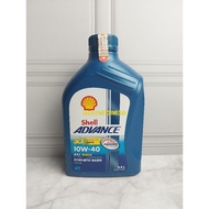 Oli Mesin Motor Shell Advance AX7 Biru Matic 10W 40 0.8 Liter Original