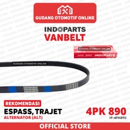 Fanbelt Fanbelt ALT Alternator Espass Trajet 4PK 890 Indoparts