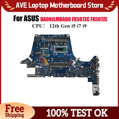 DA0NJLMBAD0 Laptop Motherboard For ASUS TUF Gaming FX507ZF FX507ZE FX507ZC FX507Z Mainboard With 12t