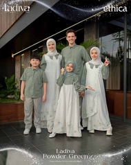 Sarimbit Ethica Ladiva Powder Green/Sarimbit Ethica Terbaru 2026/ Baju Keluarga