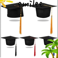 EMILEE Mortarboard Cap, 2024 Happy Graduation Degree Ceremony Graduation Hat, Unisex Graduation Season Congrats Grad University Party Supplies