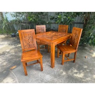 meja makan kayu jati ukir/dinning set/meja makan 4 kurse 6kurse 8 kurse