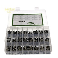 840Pcs/Set 24Values TO-92 Transistor BC547 BC327 BC337 2N2222 3904 PNP/NPN Transistors Set Electroni