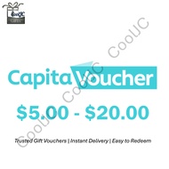eCapitaVoucher E-Voucher $5 $10 $15 $20 Shopee Inbox Same Day Delivery Capitaland CapitaVoucher Gift