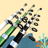 100% ASLI (BISA COD) Joran Pancing Telescopic Fishing Rod Pole Carbon Bagus/Biasa Bc Bahan Fiber Mur