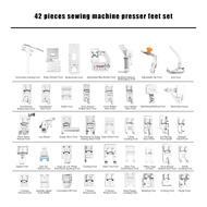 32pcs Home Domestic Sewing Machine Presser Foot Feet Kit Set With Box For Brother Singer Janome DIY Sewing Machine Accessories