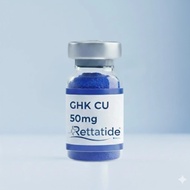 Rettatide GHK-Cu 50/100 พร้อมใบรับรองการวิเคราะห์ (COA) และน้ำปราศจากแบคทีเรีย (Free BAC water)