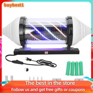 Buybest1 Barber Shop Pole Rotating Lighting Red White Blue Stripe Light Stripes Sign Hair Wall Hanging LED Downlights