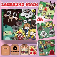 New R0BL0X 99 THE F0REST PAPERDOLL Educational Book Full Lamination WATERPROOF