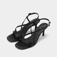 7or9 | Open Toe Sandals High Heels Black