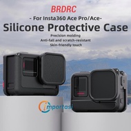 BRDRC Silicone Protective Case For Insta360 Ace Pro & Lens Cap Cover