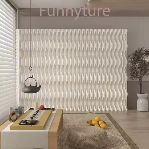 folding screen paper wall exhibition funiture fence partition artifact office partition living room 
