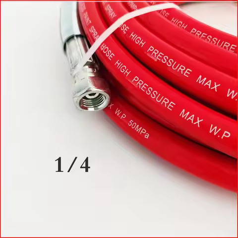 0.5M-40M 1/4 Double-layer Thickened Fiber Spray Hose Explosion-proof Flexible 7250PSI High-pressure 