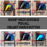 【SHARP-SHAPE VISOR】 VISOR SGV / VISOR MS88 SGV 2 TONE RAINBOW SIANG MALAM VISOR TW01 BIKKO BOGO