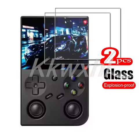 2PCS FOR Anbernic RG35XXPRO Handheld Game Console 3.5Inch Tempered Glass ON RG35XX RG 35XX PRO 9H HD