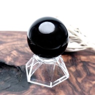 守護。礦石球 擺件 療癒 淨化負能量 避邪 l 黑曜石球 39.3 mm l