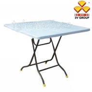 3V Foldable Table / Foldable Plastic Table / Dining Table / Office Table / Work Table / Meja Plastik