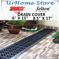 Felton | Rayaco Heavy Duty Drain Cover Penutup longkang High quality UV Protection 6" x 15" / 8.5" x