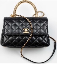 🔥大熱Chanel coco gold handle flap bag mini