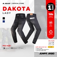 LS2 Dakota Lady Form Asian Motorcycle Protective Pants Casual Jeans for Everyday Street Wear