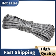 Synthetic Winch Rope, 1/4 x 50Ft Synthetic Winch Rope Line Cable for ATV UTV SUV Truck Boat Winch