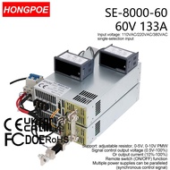 0-60V 133A 8000W Adjustable Power Supply AC-DC 0-5V 0-10V PLC PMW Signal Control Transformer, suitab