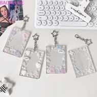 BACK2LIFE Acrylic Photocard Holder, 2.7x4.1 Inch Transparent Photo Card Case, Picture Display Stand 