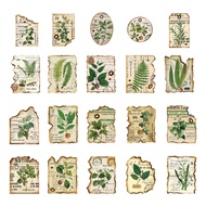 40pcs Washi Retro Botanical Garden Fairy Tale Forest Stickers A Variety of Historical Memories Creative Burnt Incomplete Decorative Stickers.Suitable for Photo Albums Diaries Cup Notebook Mobile Phones