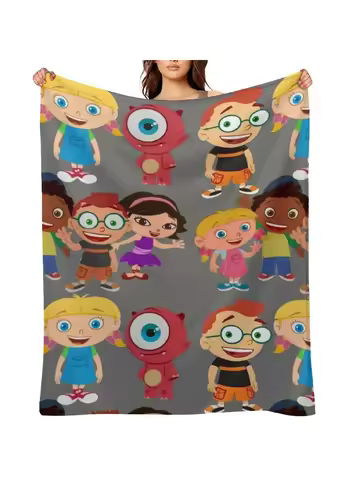 ??little? einsteins?little? einsteins?little? einsteins?little? einsteins??? Throw Blanket Plush Bed