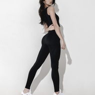 韓國 Vina & Co. 提臀美型 九分超級翹臀褲 黑