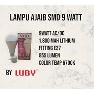 LUBY SMD 9 Watt SNI Emergency LED Lamp | SMD Lamp By LUBY 9 Watt 855 Lumen