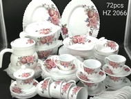 72PCS OPAL DINNER SET ROUND (FULL GLASS)