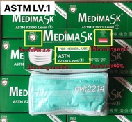 Medimask ASTM LV.1… x1box(บรรจุ50ชิ้น) ใช้ทางการแพทย์ พร้อมส่ง