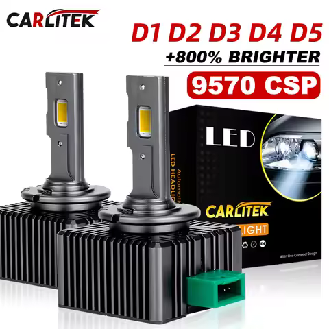 CARLitek D3S LED Headlights D1S D2S D4S D5S D8S 35/70W Xenon Lights Turbo LED Two Sided 9570 CSP Chi