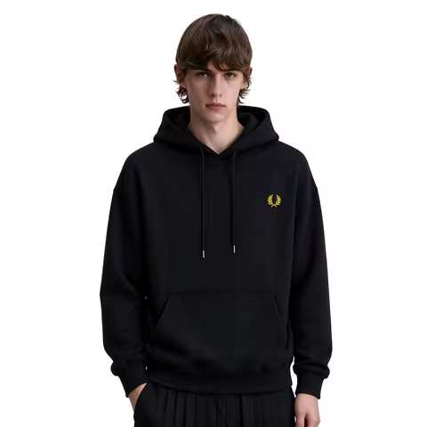 Fred Perry hooded hoodie business casual hoodie FP embroidered pure cotton hoodie light luxury stree