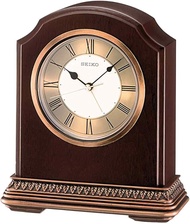 นาฬิกาปลุก ตั้งโต๊ะ ตัวเรือนผลิตจากไม้ Alder SEIKO Wooden Table Alarm Clocks รุ่น QXE018B ขนาดกว้าง 16.4 X สูง 14.2 X หนา 5.8 ซม. สีน้ำตาล ตัวเลข 3 มิติ เสียงปลุก Beep