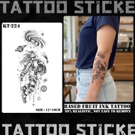 KT Series Semi-Permanent Tattoo 19x12cm – Unisex Temporary Sticker, Safe Material, Fruit Ink 224