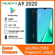 OPPO A9 2020 4G /A11 LTE GSM ปลดล็อค6.5 "12MP สี่ขาสองซิม95% ใหม่ Snapdragon 665 (สีขาว/สีเขียว/สีน้