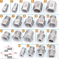 304 Stainless Steel Reducer Pipe Fitting Bushing Connector, M10 M16 M18 M20 M22 Metric, 1/4" 1/2" 3/